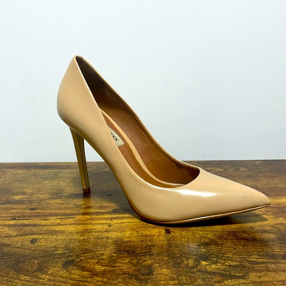 Steve Madden Women's Sexy Pointed Toe Pumps Nude Stiletto Heels Pumps